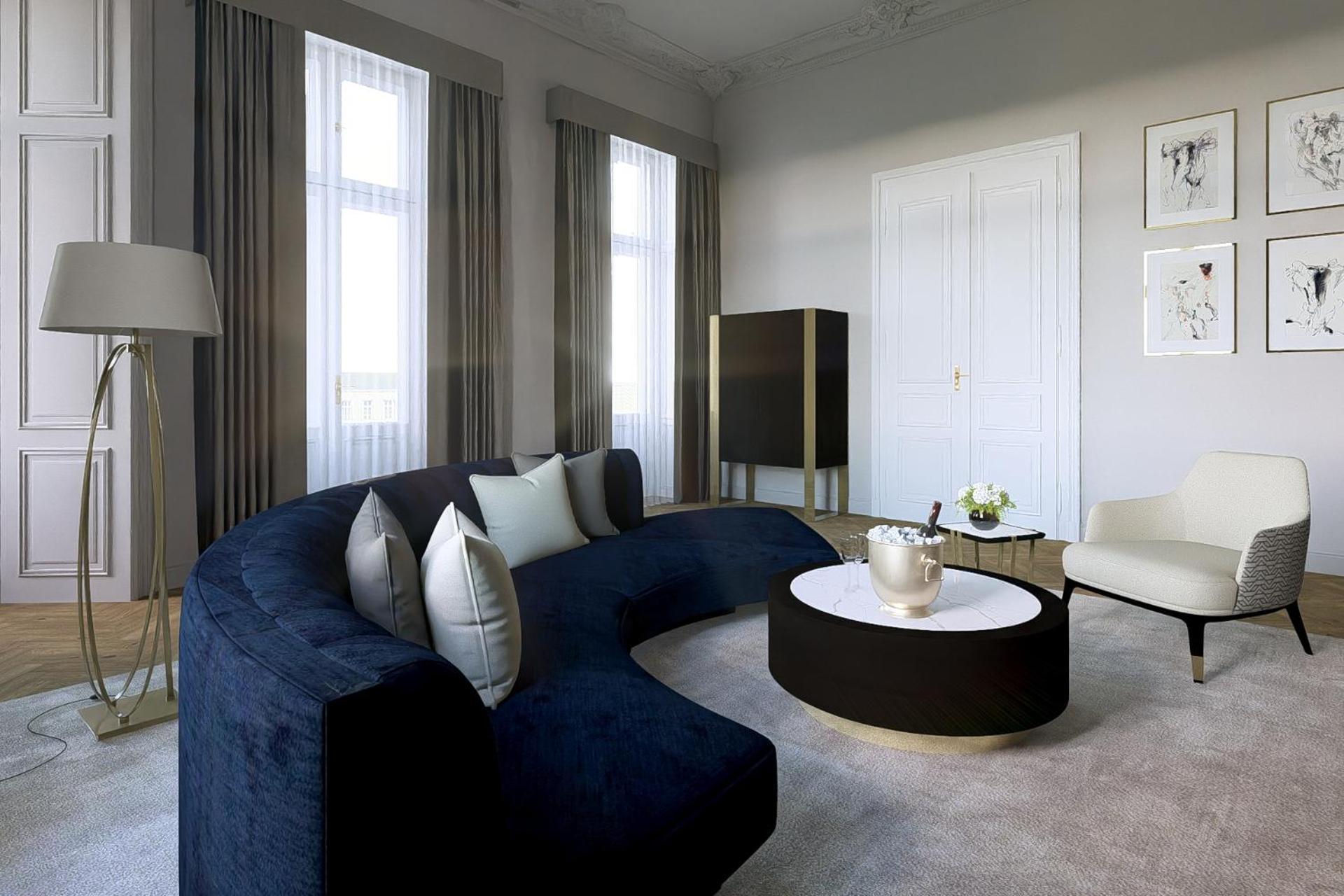 Grandhotel Pupp Karlovy Vary Ngoại thất bức ảnh A 3D interior visualization